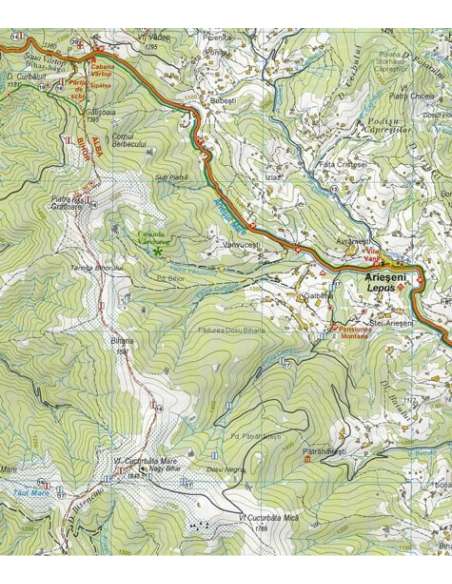 Bihar-hegység térkép -Munţii Bihor