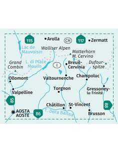 KK 87 Breuil-Cervinia - Zermatt túra-, sí-, kerékpáros... 2