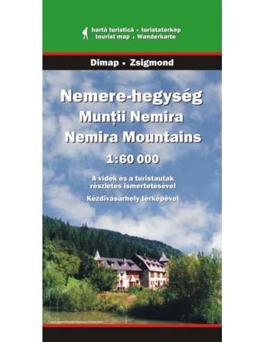 Nemere-hegység térkép - Munţii Nemira