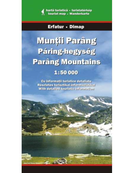 Páring-hegység térkép - Munţii Parâng