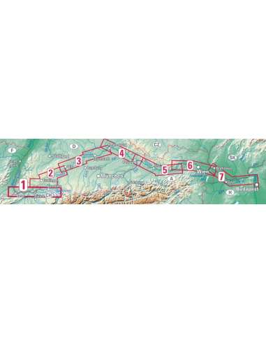 EuroVelo6 - Bázel - Budapest kerékpáros térkép