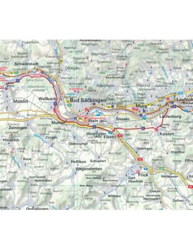 EuroVelo6 - Bázel - Budapest kerékpáros térkép