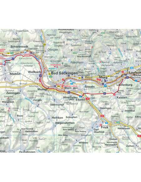 EuroVelo6 - Bázel - Budapest kerékpáros térkép