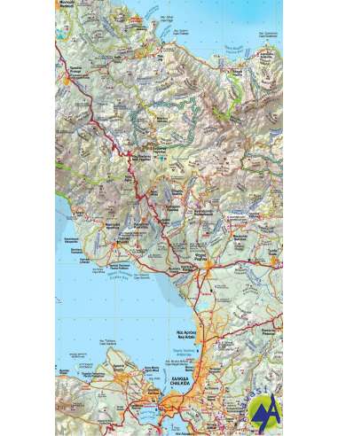 Evia - Skyros autós- turistatérkép
