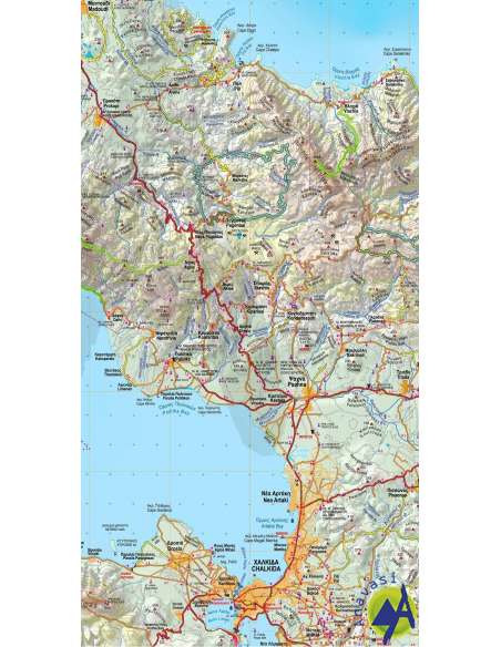 Evia - Skyros autós- turistatérkép