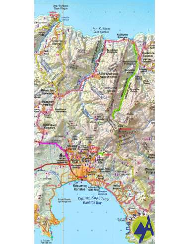 Evia - Skyros autós- turistatérkép
