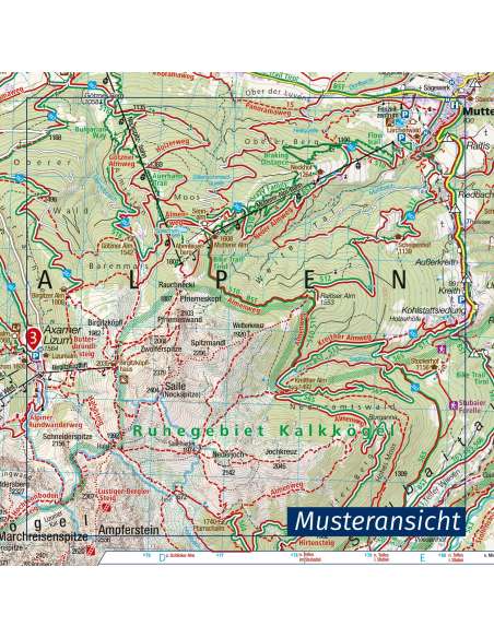 KK 60 Gailtaler Alpen - Karnische Alpen - Oberdrautal turistatérkép, matt laminált