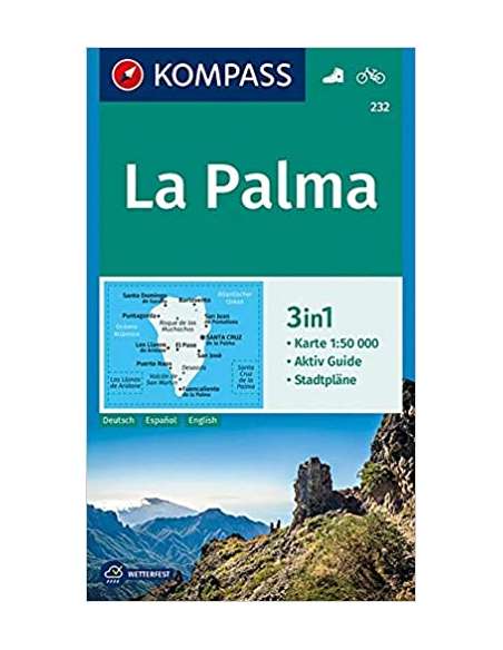 KK 232 La Palma túra- és kerékpáros térkép