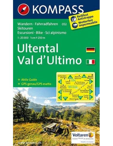 KK 052 Ultental, Val d'Ultimo turistatérkép