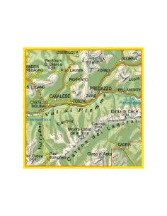 TO 014 Val Di Fiemme - Lagorai - Latemar térkép 2