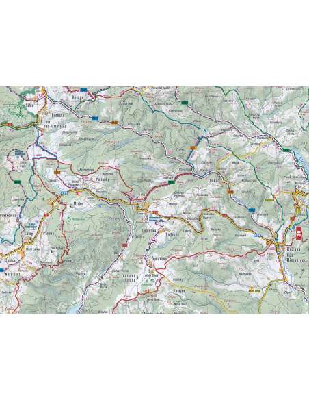 Slovensko - Slovakia - Szlovákia autóatlasz - turista utakkal