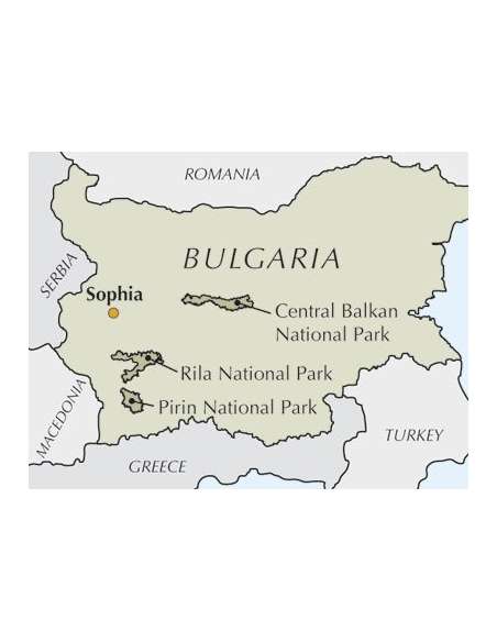 Bulgaria's national parks - Pirin - Rila - Central Balkan NP túrakönyv