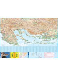 Croatia - Horvátország térkép - vízálló 2