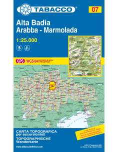 TO 007 Alta Badia - Arabba - Marmolada térkép