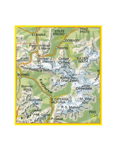 TO 008 Ortles - Cevelade - Ortlergebiet térkép