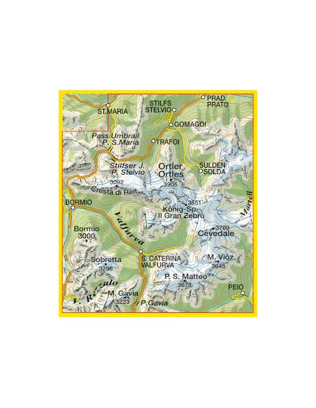 TO 008 Ortles - Cevelade - Ortlergebiet térkép