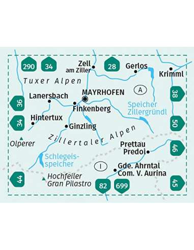 KK 37 Zillertaler Alpen - Tuxer Alpen...