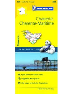 MN 324 Charente - Charente-Maritime térkép