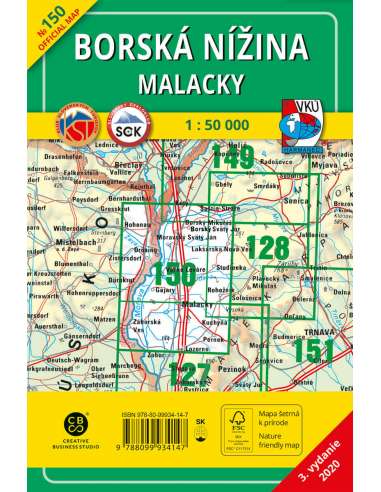 TM 150 Morva-völgye - Malacka turistatérkép -...