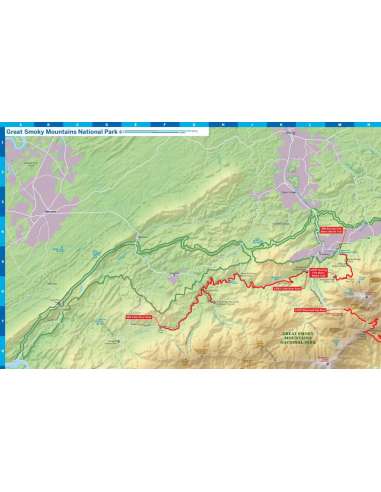 Great Smoky National Park Planning Map térkép - Lonely Planet