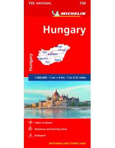 MN 732 Hungary - Magyarország térkép