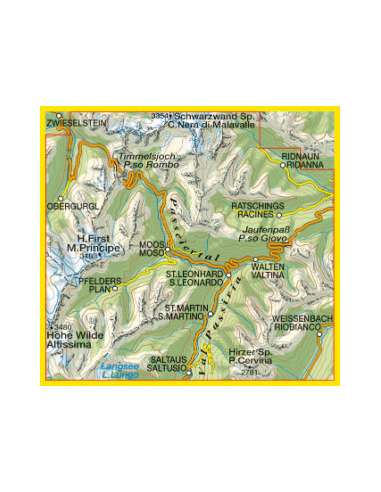 TO 039 Val Passiria - Passeiertal térkép