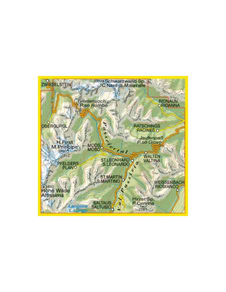TO 039 Val Passiria - Passeiertal térkép