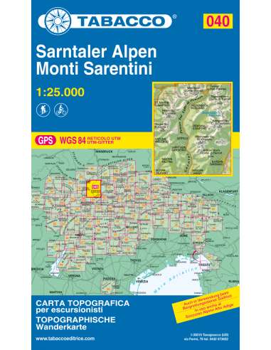 TO 040 Monti Sarentini - Sarntaler Alpen térkép