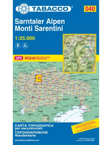 TO 040 Monti Sarentini - Sarntaler Alpen térkép