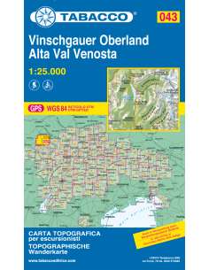 TO 043 Vinschgauer Oberland - Alta Val Venosta térkép
