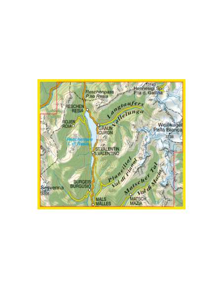 TO 043 Vinschgauer Oberland - Alta Val Venosta térkép