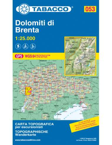 TO 053 Dolomiti di Brenta turistatérkép