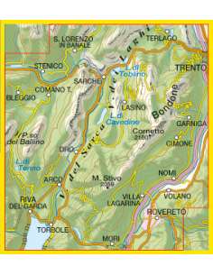 TO 055 Arco - Valle del Sarca - Valle dei Laghi térkép 2