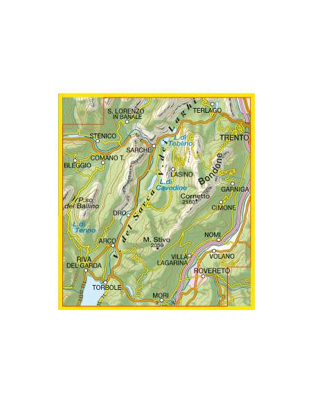TO 055 Arco - Valle del Sarca - Valle dei Laghi térkép