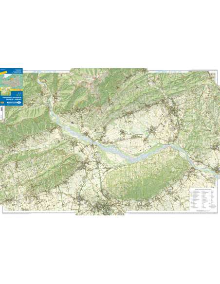 TO 070 Il Montello - Colli Asolani - Montebelluna - Valdobbiadene térkép