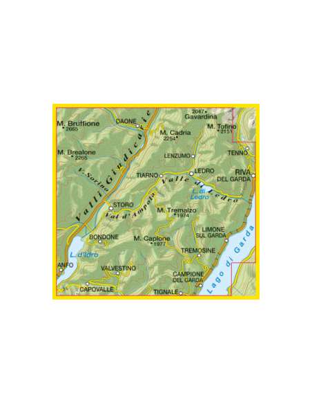 TO 071 Prealpi Gardesane - Tremalzo - Valle di Ledro - L. d’Idro térkép