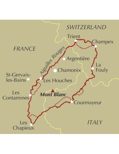 Trekking the Tour of Mont Blanc túrakönyv