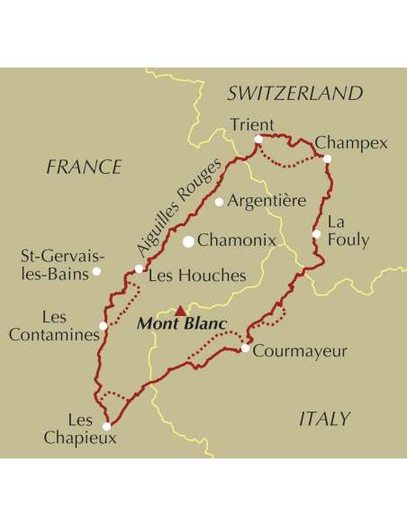 Trekking the Tour of Mont Blanc túrakönyv