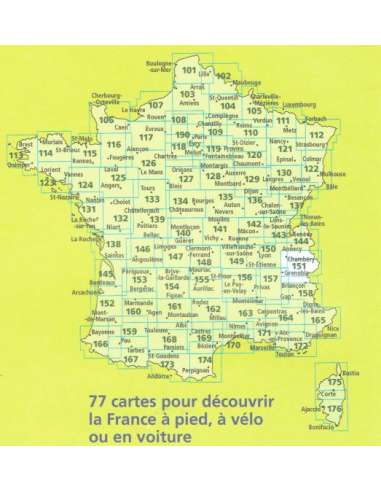 IGN 151 Grenoble - Bourg-St-Maurice - Parc...