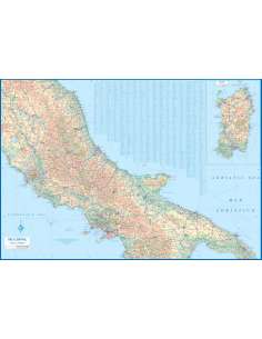 Italy south & central - Olaszország közép és dél térkép 2