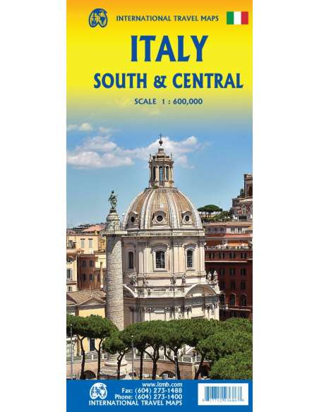 Italy south & central - Olaszország közép és dél térkép