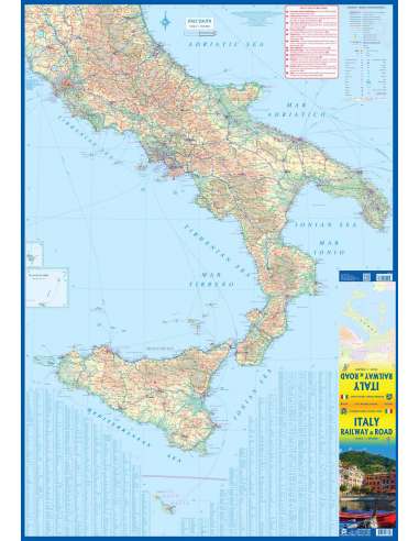 Italy - Olaszország térkép - vízálló