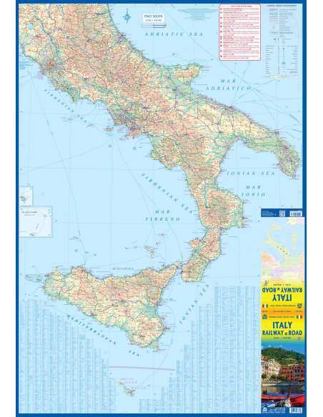 Italy - Olaszország térkép - vízálló