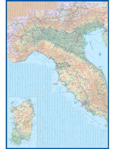 Italy - Olaszország térkép - vízálló