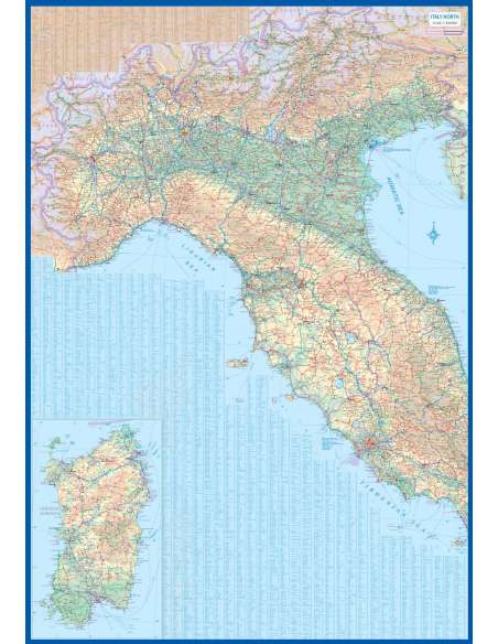 Italy - Olaszország térkép - vízálló