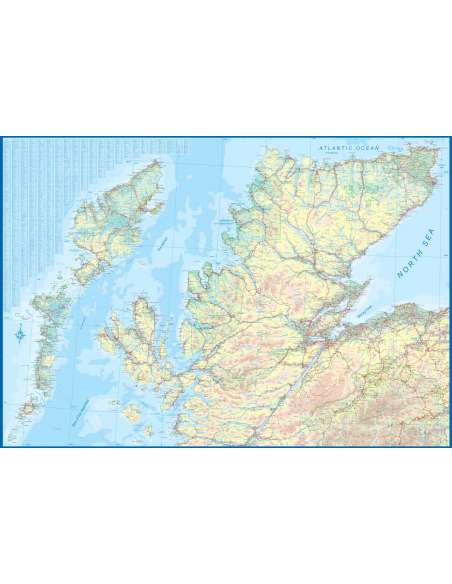Scotland far North & islands - Skócia észak és a szigetek térkép