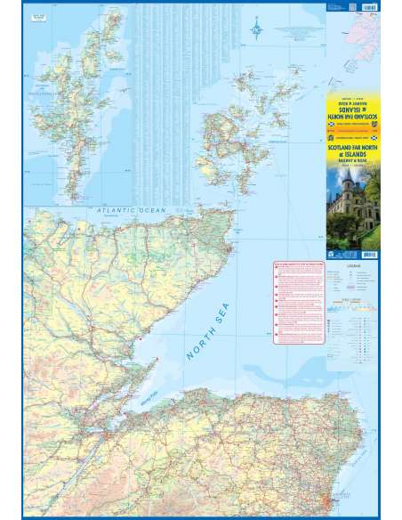 Scotland far North & islands - Skócia észak és a szigetek térkép