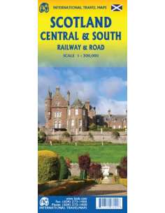 Scotland central & south - Skócia közép és dél térkép