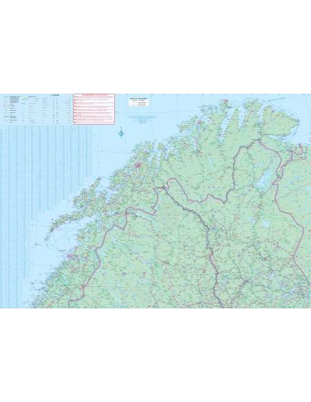 Northern Norway & Svalbard - Észak-Norvégia és a Spitzbergák térkép