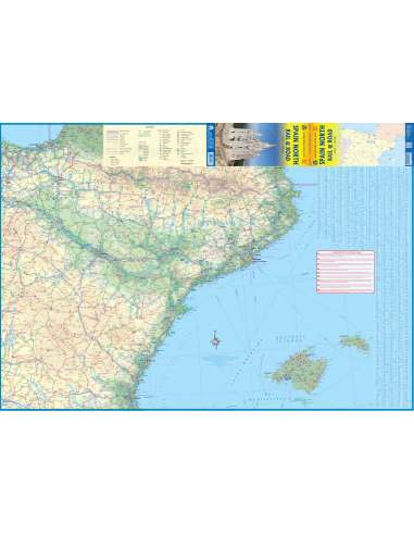 Spain north - Észak-Spanyolország térkép